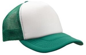 3803 Truckers Mesh Cap White Emerald
