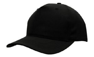 4011 Breathable Poly Twill Cap Black