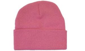 4243 Acrylic Beanie Toque - Pink