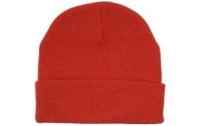 4243 Acrylic Beanie Toque - Red