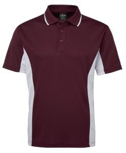 CONTRAST POLO 7PP Maroon White