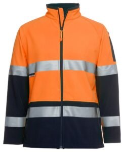 HI VIS 4602.1 (D+N) SOFTSHELL JACKET Orange-Navy 6D4LJ