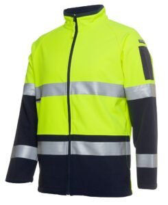 HI VIS 4602.1 (D+N) SOFTSHELL JACKET Yellow-Navy 6D4LJ