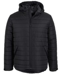HOODED PUFFER JACKET 3AHJ Black