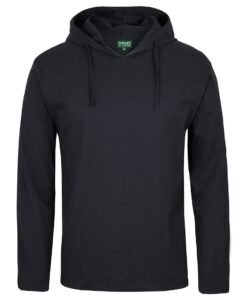 LS HOODED TEE 1LST Black
