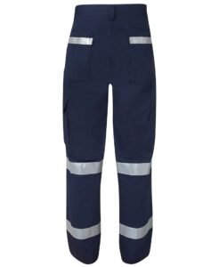 MERCERISED MULTI POCKET PANT WITH REFLECTIVE TAPE Back 6MMP