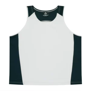 PREMIER MENS SINGLETS - 1101 Navy White