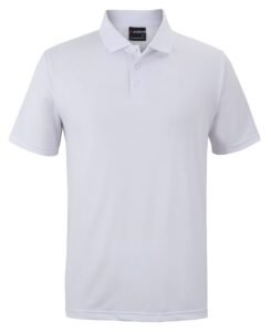 POLY STRETCH POLO 7STP White