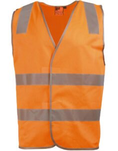 SW43 safety vest with shoulder tapes Orange