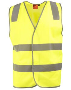SW43 safety vest with shoulder tapes Yellow
