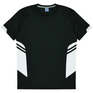 TASMAN MENS TEES - 1211 Black White