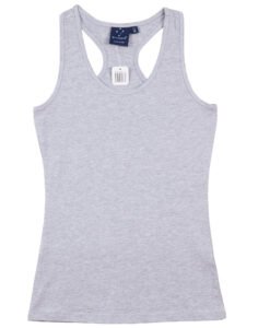 TS21A STRETCH RACEBACK SINGLET Ladies' Grey
