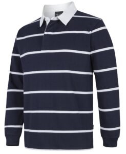 YARN DYED RUGBY 3RYD Navy White